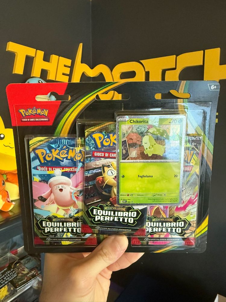 Pokémon Blister da 3 buste di espansione Equilibrio Perfetto + Chikorita product image